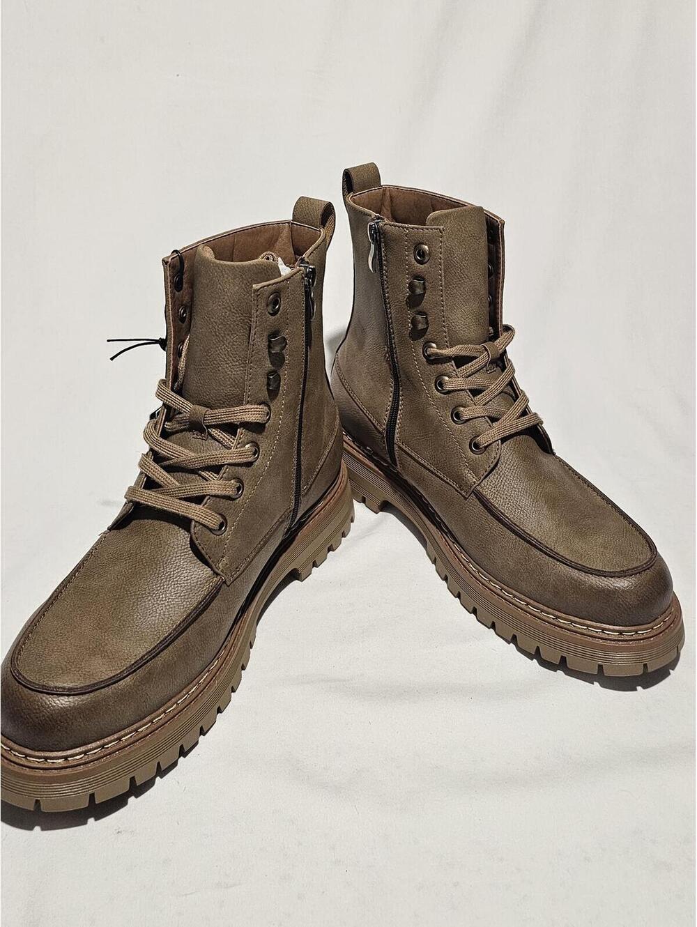 Men's Madden NYC Brown Lace-Up Boots US 12 - Picture 2 of 8